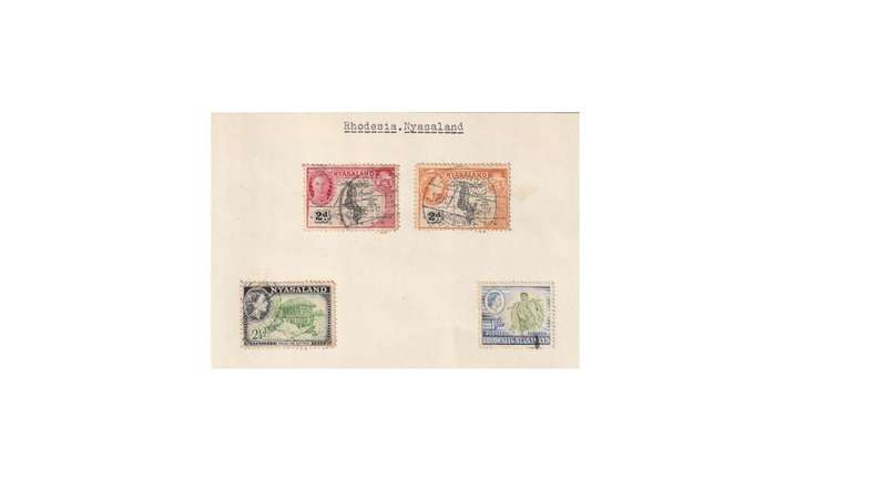 Rhodesian  6 Page selection of used stamps
