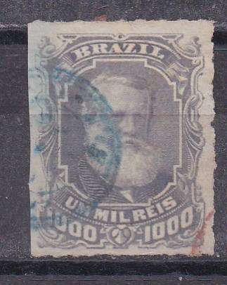 Brazil 1878-79 Emperor Dom Pedro 1000r FU