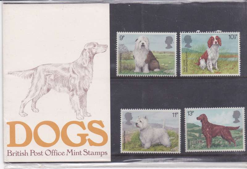 Great Britain 1979 British dogs full set presentation pack MNH