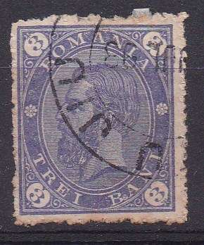Romania 1890 King Carol i 3 banu FU