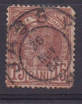 Romania 1885-89 King Carol i 15 banu FU