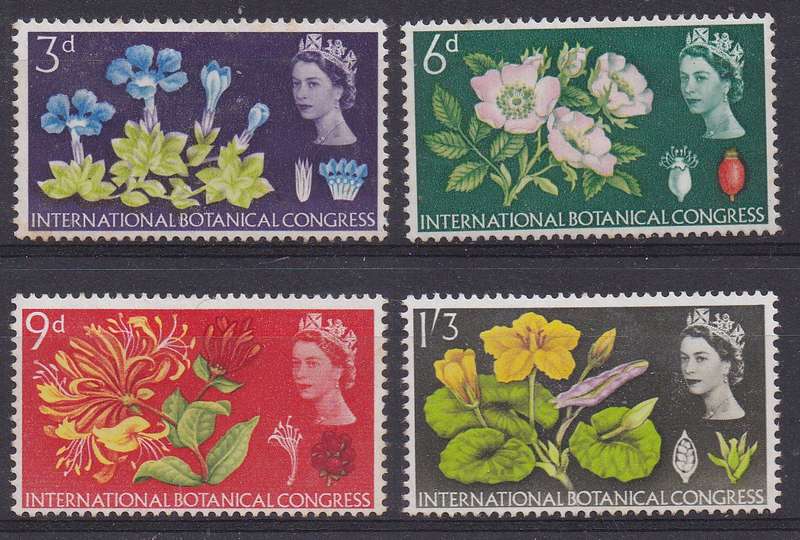 Great Britain 1964 tenth international botanical congress set MM