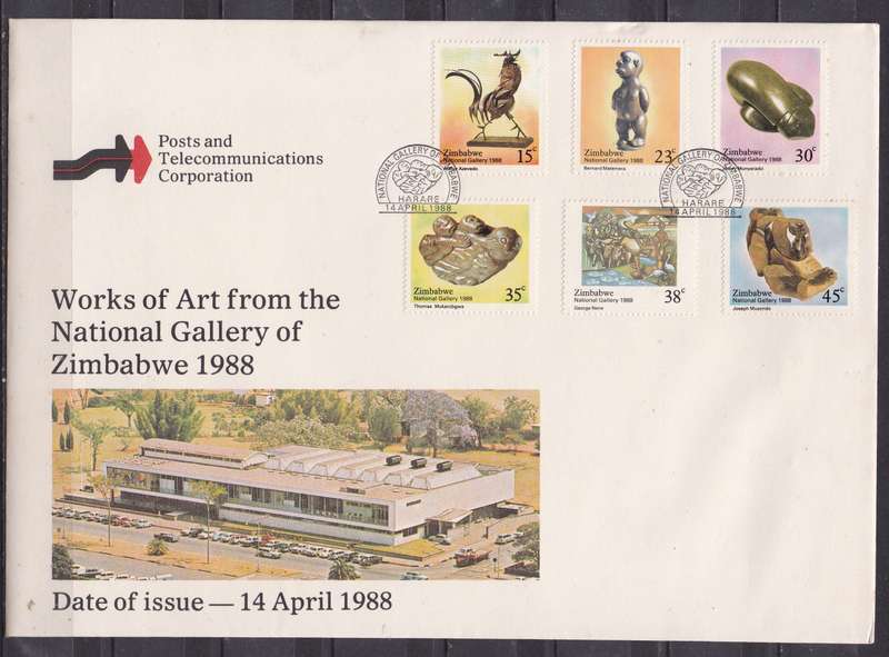 Zimbabwe 1988 art of Zim FDC