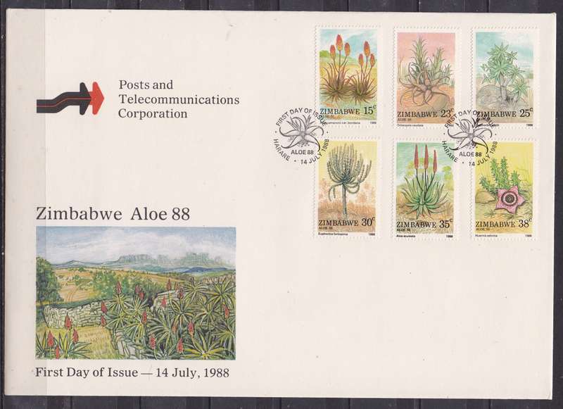 Zimbabwe 1988 Aloes of Zim FDC