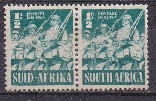 Union of SA 1941-42 large war effort issue 1/2d MM