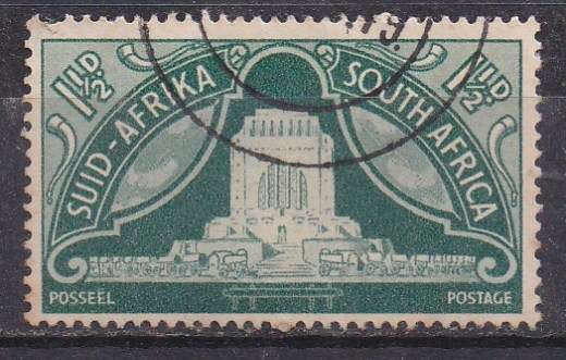 Union of SA 1949 inauguration of voortrekker monument 1 & 1/2d FU