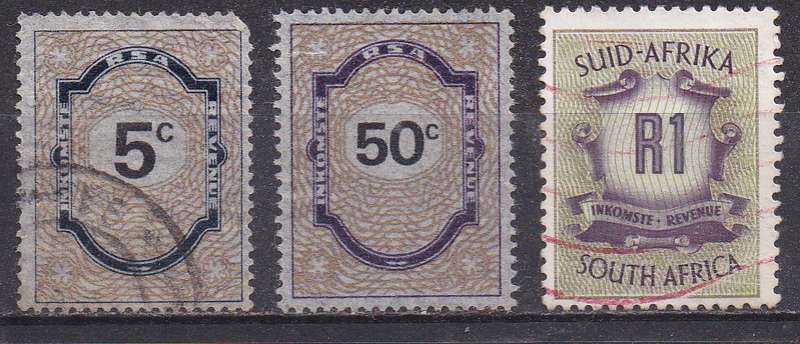 RSA various revenue stamps FU & MM