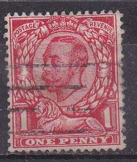 Great Britain 1911-12 KGv definitive issue 1d die b. FU