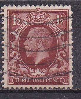 Great Britain 1934-36 KG v definitive issue 1 & 1/2d FU