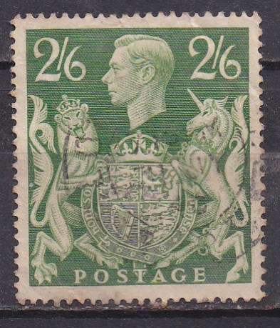 Great Britain 1939-48 KG vi 2/- 6d green FU