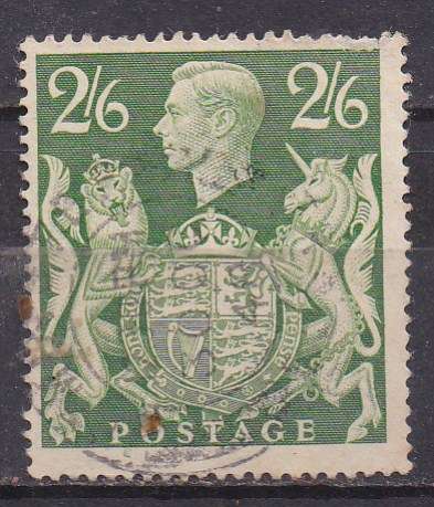 Great Britain 1939-48 KG vi 2/- 6d green FU