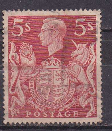 Great Britain 1939-48 KG vi 5/- FU