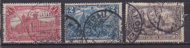 Germany 1902 local motifs with deutsches reich inscription FU