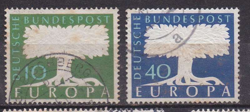 Germany 1957 europa issue full set FU