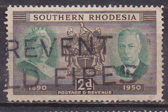 Southern Rhodesia 1950 Diamond Jubilee of S. Rhodesia 2d FU