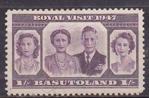 Bechuanaland 1947 Royal visit 1/- MM