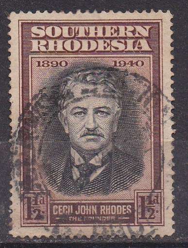 Southern Rhodesia 1940 British South Africa Company's golden jubilee 1 & 1/2d FU