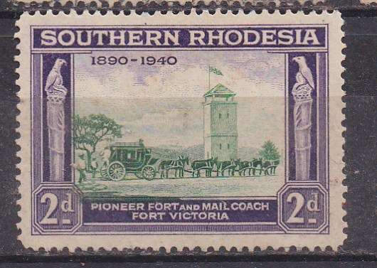 Southern Rhodesia 1940 British South Africa Company's golden jubilee 2d MM