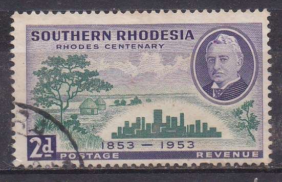 Southern Rhodesia 1953 birth centenary of Cecil Rhodes 2d FU