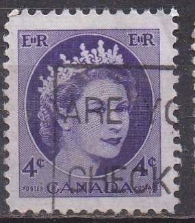 Canada 1953 Queen Elizabeth ii 4c FU
