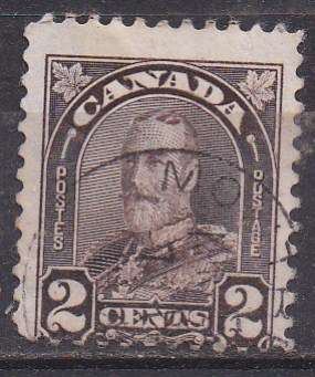 Canada 1930-31 King George v 2c die ii, with perf shift FU
