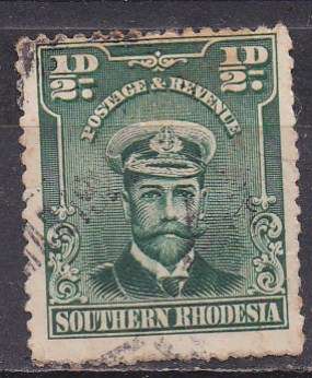 Southern Rhodesia 1924-29 King George v definitive issue, 1/2d FU