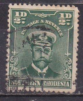 Southern Rhodesia 1924-29 King George v definitive issue, 1/2d FU