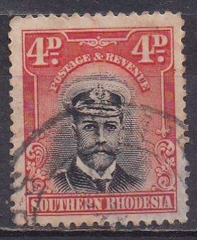 Southern Rhodesia 1924-29 King George v definitive issue, 4d FU