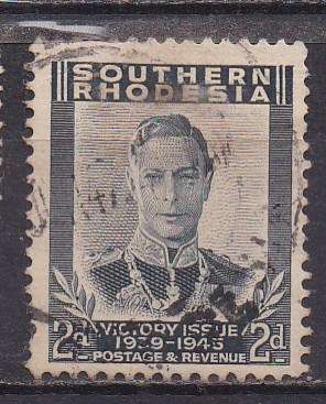 Southern Rhodesia 1947 victory issue 2d FU