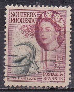 Southern Rhodesia 1953 definitive issue 1/2d FU