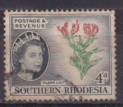 Southern Rhodesia 1953 definitive issue 4d FU