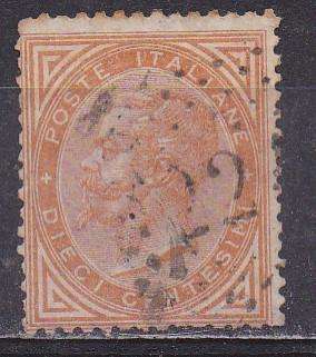 Italy 1863 King Victor Emmanual ii, 10c FU