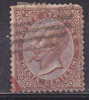 Italy 1863 King Victor Emmanuel ii, 30c FU