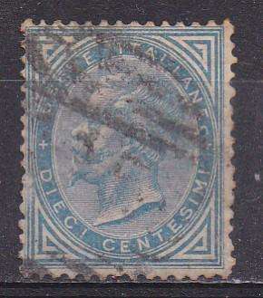 Italy 1877 King Victor Emmanuel ii, 10c new colours FU