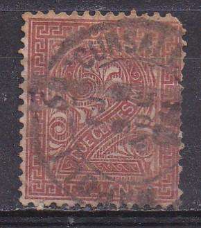 Italy 1865 value stamp 2c FU