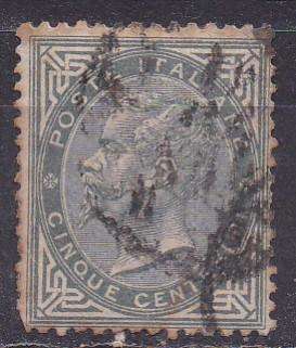 Italy 1863 King Victor emmanual ii, 5c FU