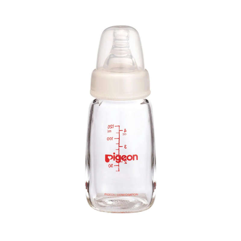 Pigeon Flexible Teat Glass Bottle 120ml 0m+