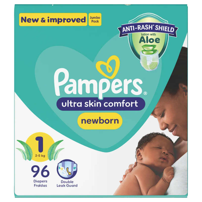 Pampers Active Baby Size 1 Jumbo Pack - 96
