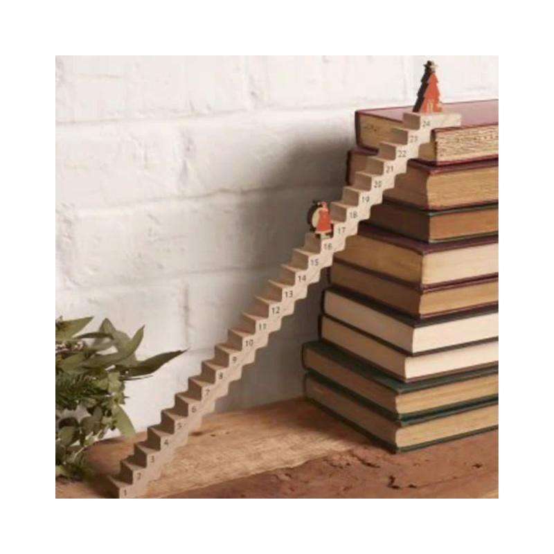 Santa Climbing Stairs Countdown Calendar
