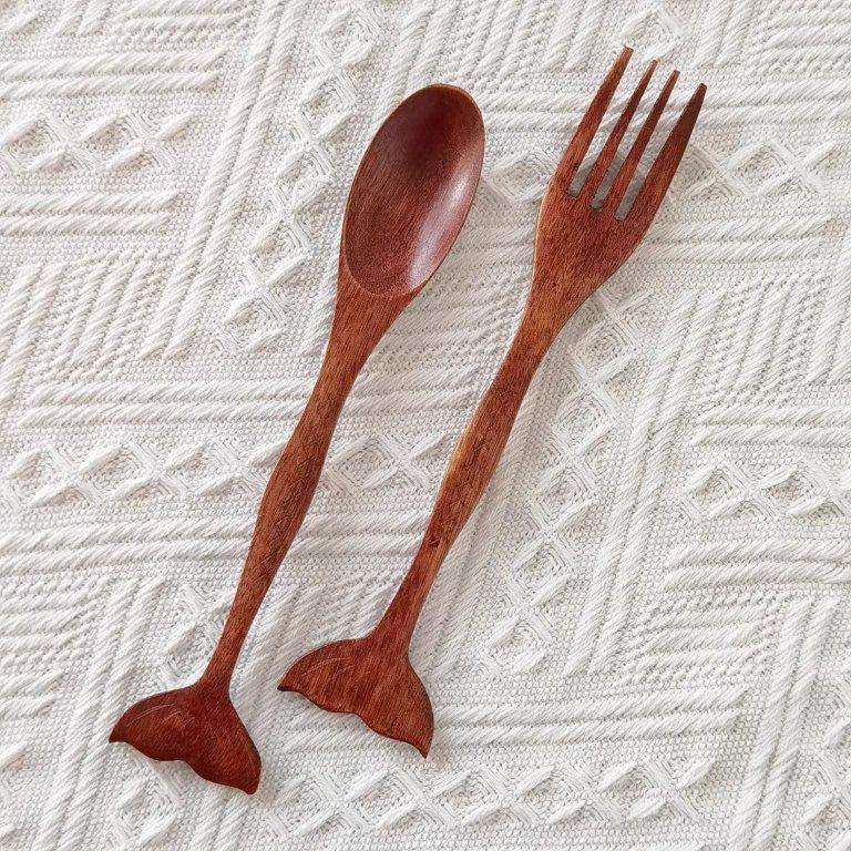 Mermaid Creativity spoon and fork set of 2pcs