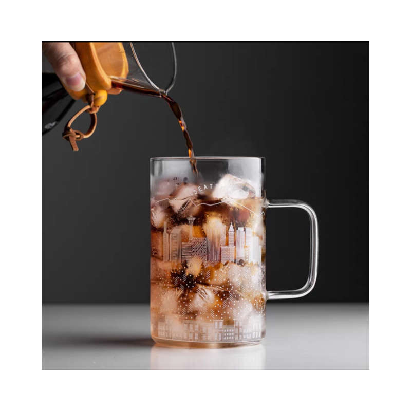 Large Capacity Cup with Lid and Straw Set - White City