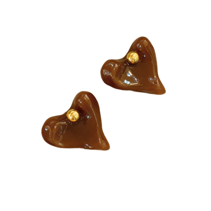 French Heart Earrings Set of Two