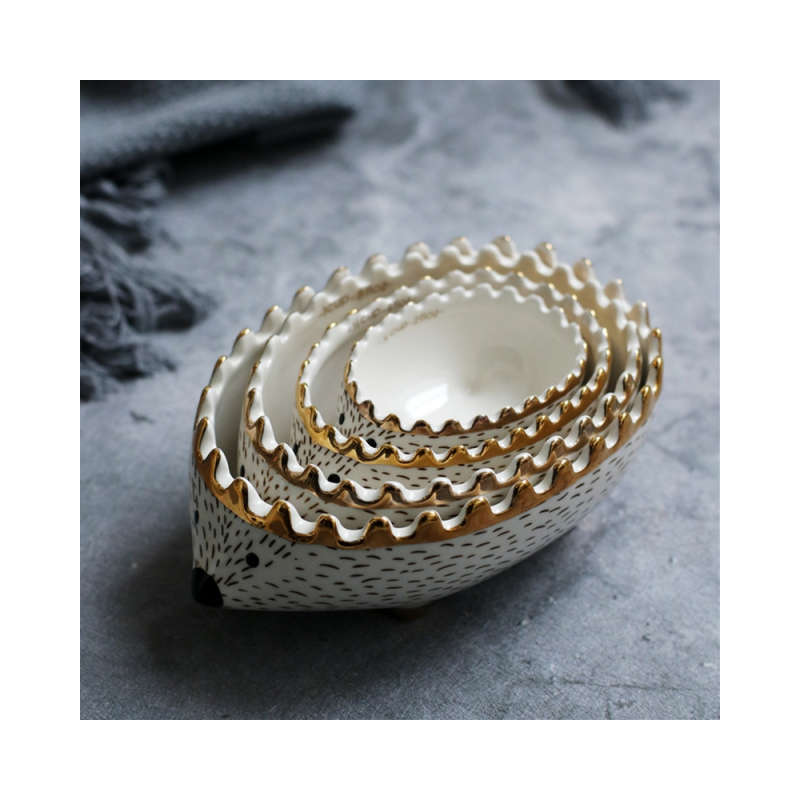 Nordic Style Hedgehog Measuring Bowls Set of Four