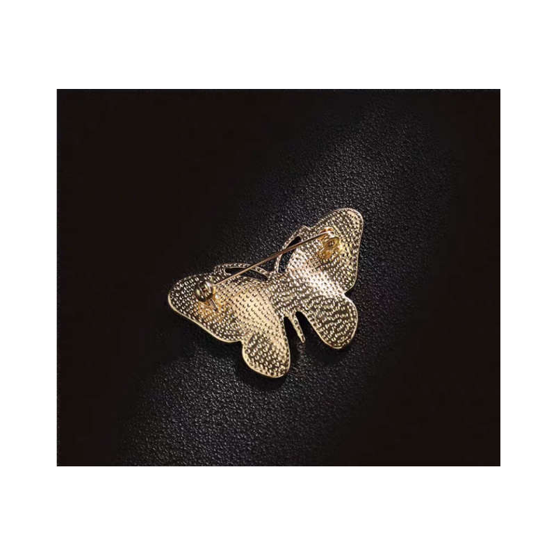 Vintage Palace Style Enamel Butterfly Brooch