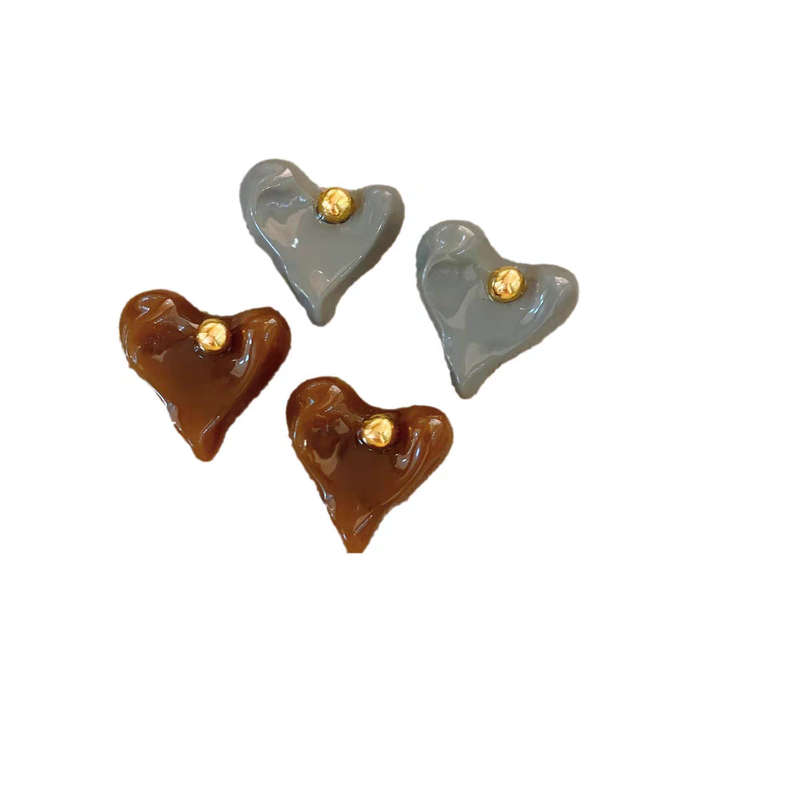 French Heart Earrings Set of Two