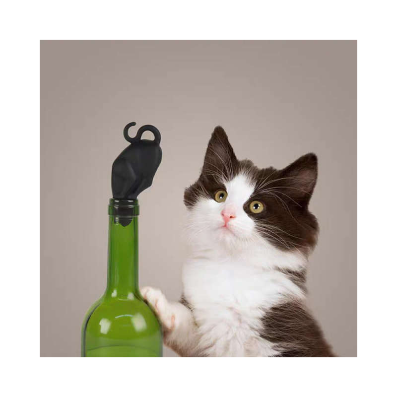 Little Black Cat Wine Stopper