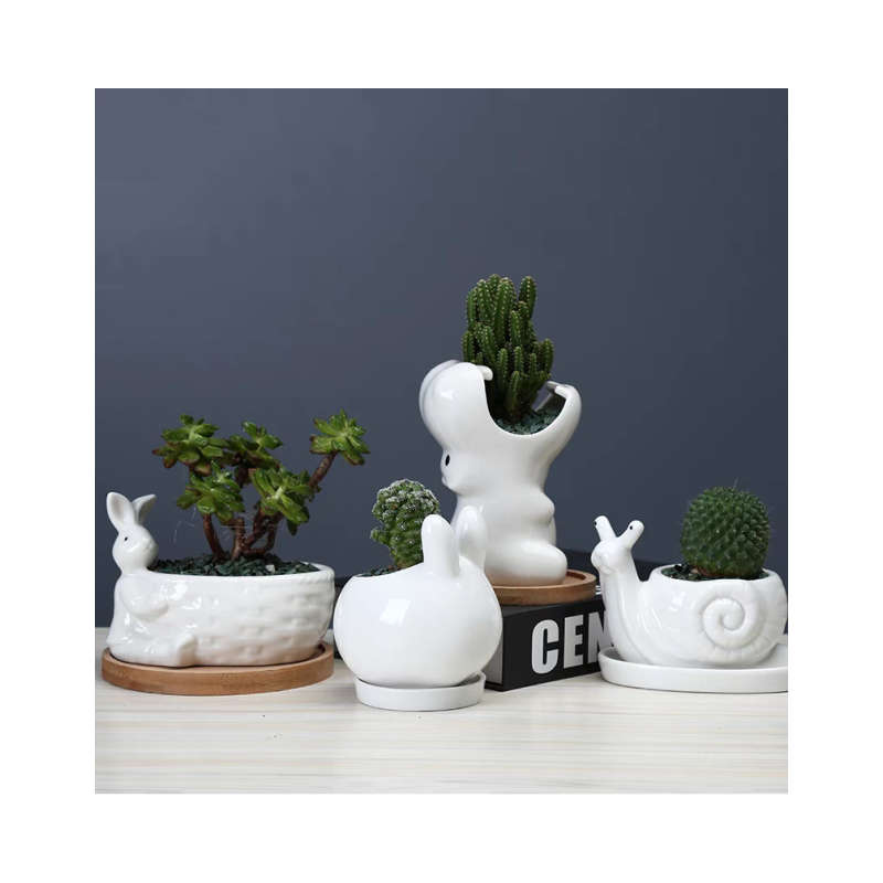 Hippopotamus Shaped Succulent Flower Pot