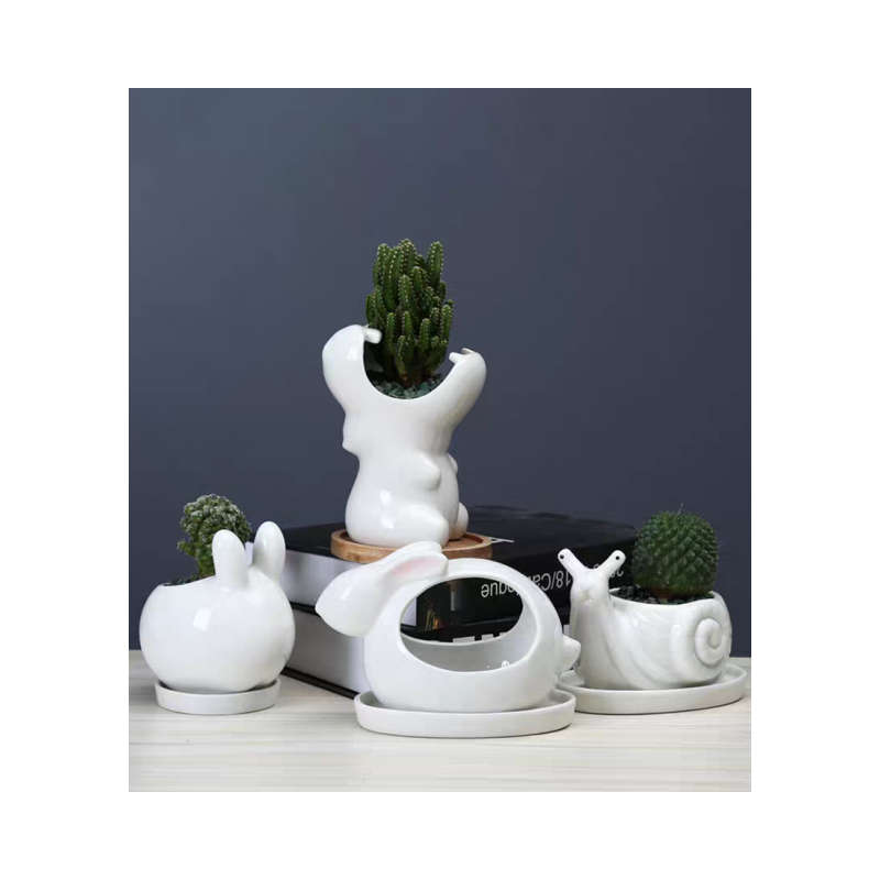 Hippopotamus Shaped Succulent Flower Pot