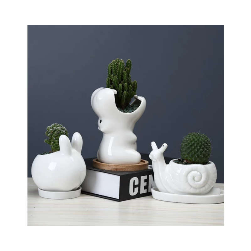Hippopotamus Shaped Succulent Flower Pot