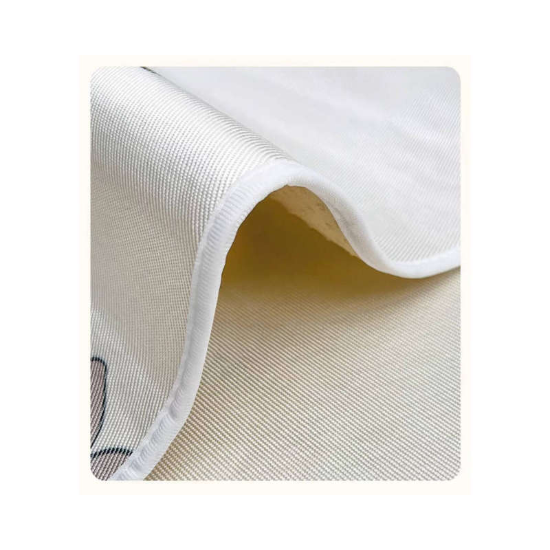 White cat pattern summer couch mat